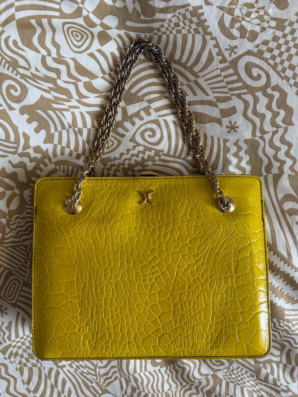 Vintage Yellow Purse